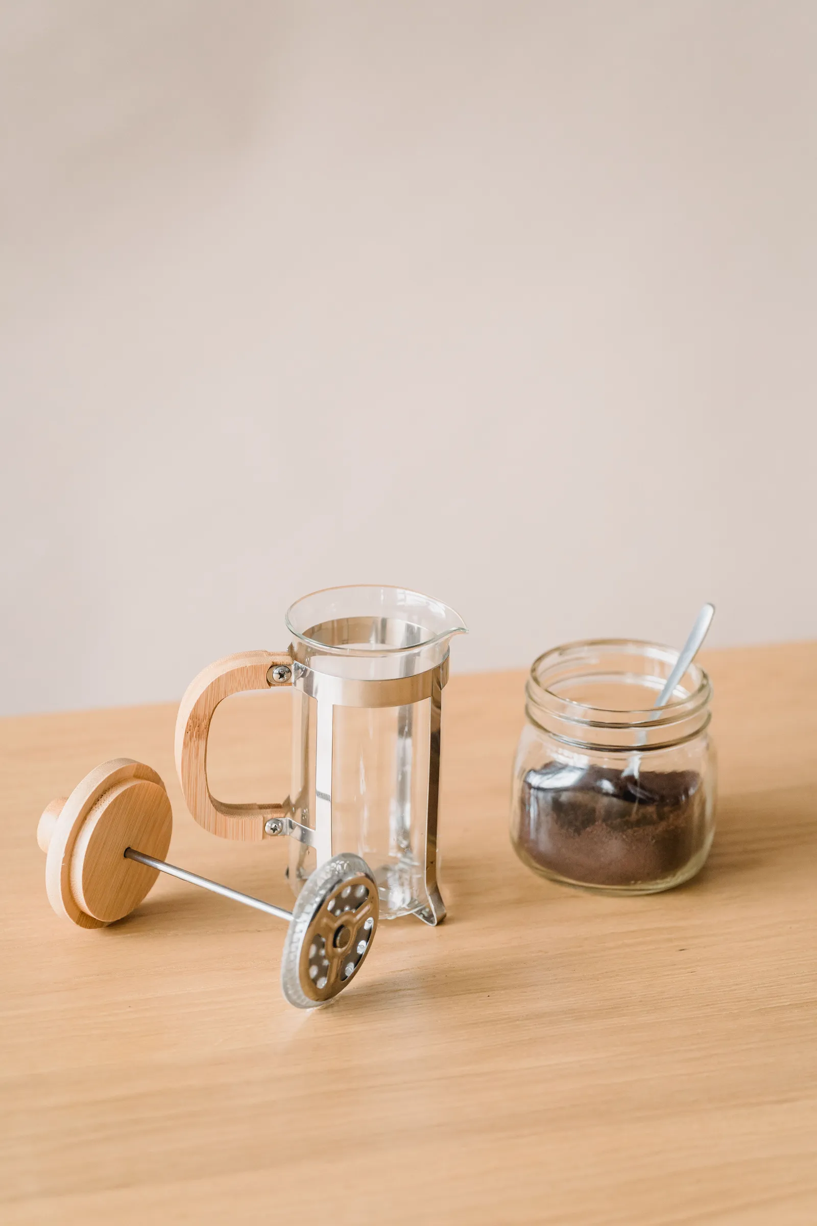 فرنچ‌پرس شیشه‌ای یک لیتری
