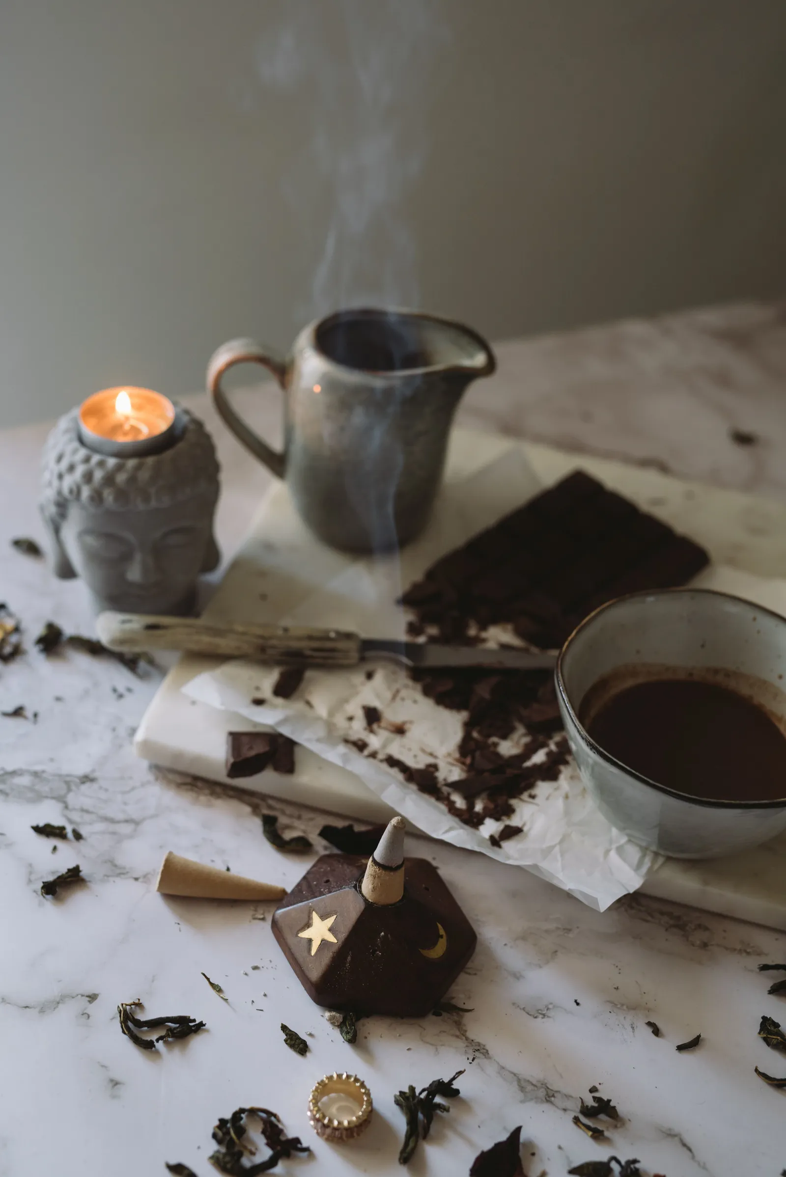 شکلات تلخ رنده‌شده برای هات‌چاکلت
